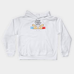 Social Distance High-Five Kids Hoodie